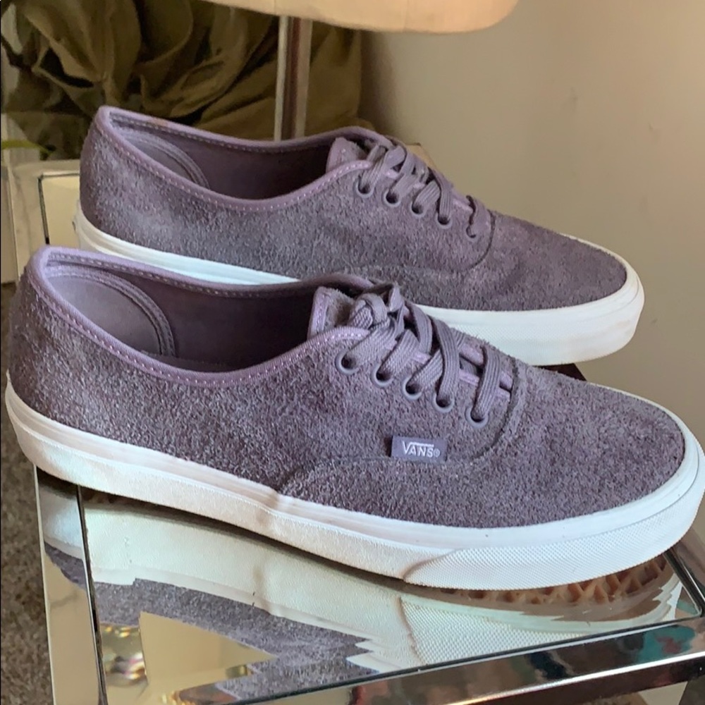 Authentic (Hairy Suede) Purple Sage Vans